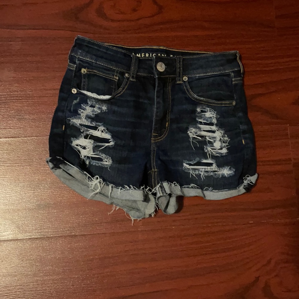 american eagle women’s shorts hi rise shortie